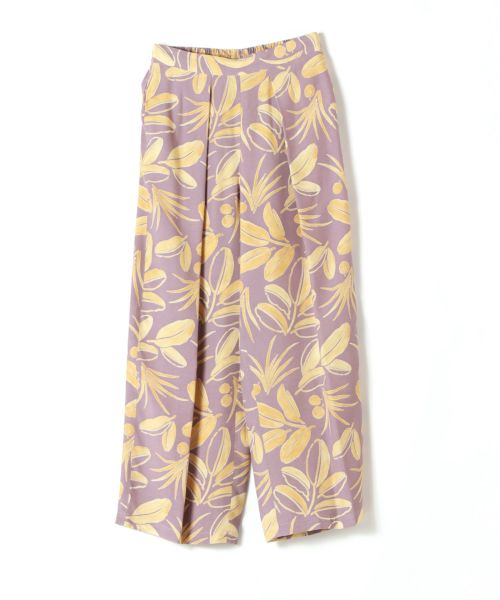 PHEENY(フィーニー)】 Rayon botanical print gathered pants｜PARIGOT