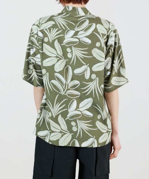 PHEENY(フィーニー)】 Rayon botanical print S/S shirt