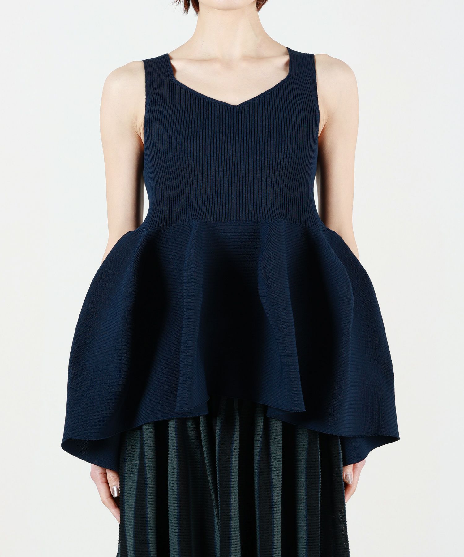 極美品♡ CFCL POTTERY TOP 4 ニット 抓 ネイビー F