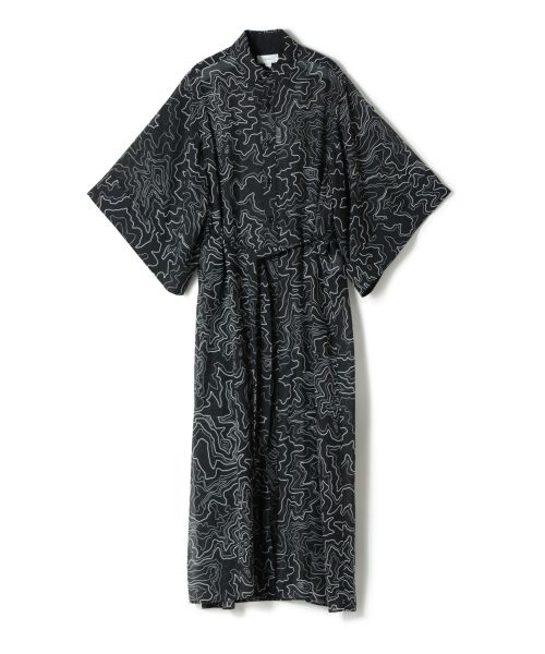 HYKE(ハイク)】 CONTOUR LINE BELL-SLEEVE DRESS｜PARIGOT ONLINE