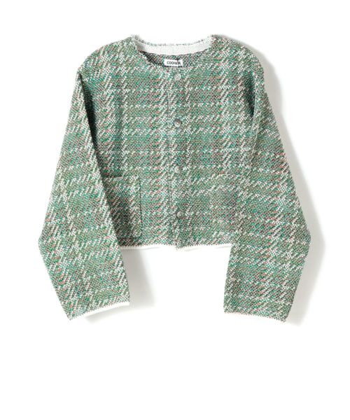 COOHEM(コーヘン)】 MADRAS CHECK TWEED CARDIGAN｜PARIGOT ONLINE 