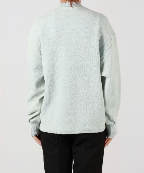 Mame Kurogouchi(マメ クロゴウチ)】 Floral Pattern Jacquard Washed Knitted  Top｜PARIGOT ONLINE（パリゴオンライン）