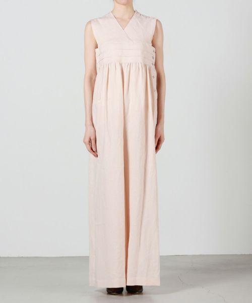 LINEN JUMPSUIT (LONG SLEEVE)-リネンジャンプスーツ（ロング