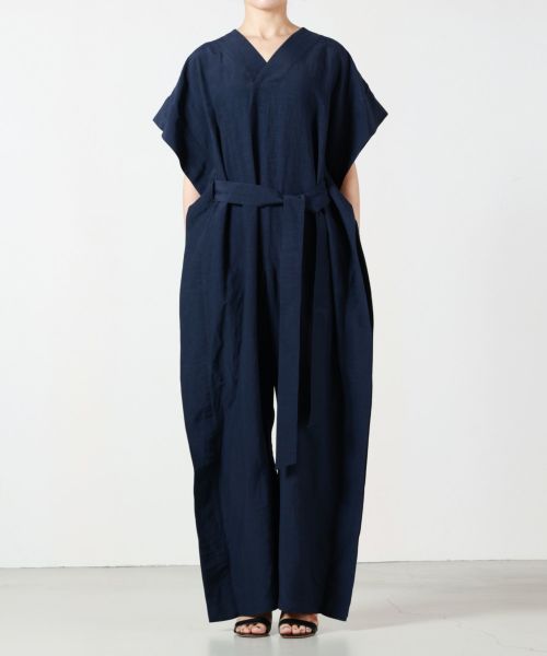 HYKE(ハイク)】 LINEN JUMPSUIT｜PARIGOT ONLINE（パリゴオンライン）