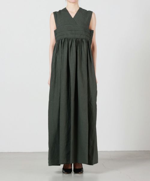 HYKE(ハイク)】 LINEN MAXI DRESS｜PARIGOT ONLINE（パリゴオンライン）