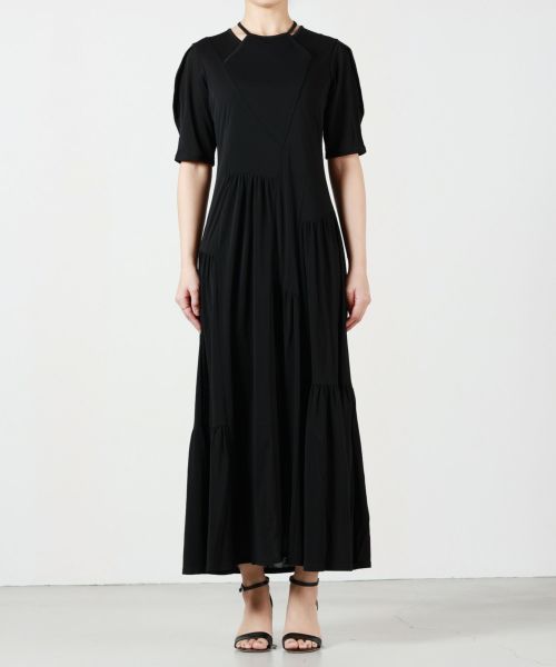 MURRAL(ミューラル)】 Leaf vein jersey dress｜PARIGOT ONLINE