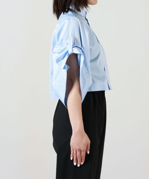 HYKE(ハイク)】 BUTTON-DOWN BELL-SLEEVE SHIRT｜PARIGOT ONLINE