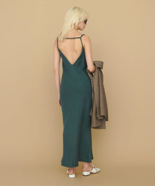 muller of yoshiokubo(ミュラーオブヨシオクボ)】 LINO CAMI DRESS 