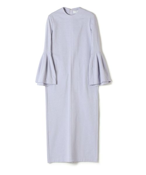 Volume Sleeve Cotton Jersey Dress