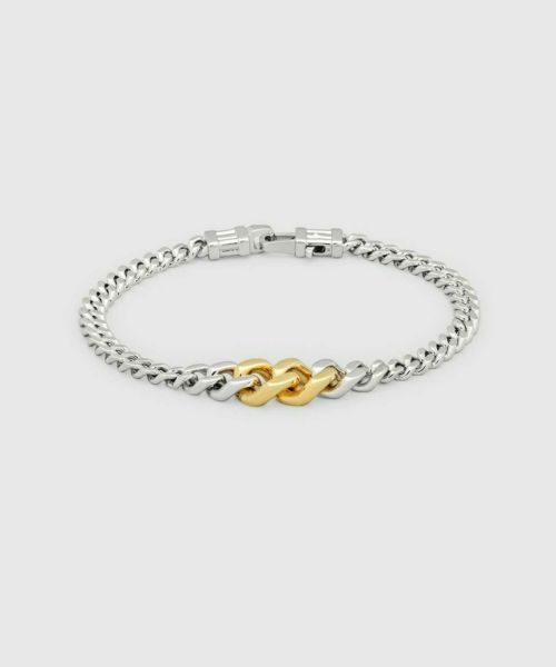 ▸*✥様 トムウッド　シルバー ゴールド チェーンブレスレット　デュオ　6.5イ トムウッド シルバー ゴールド チェーンブレスレット デュオ 6.5
