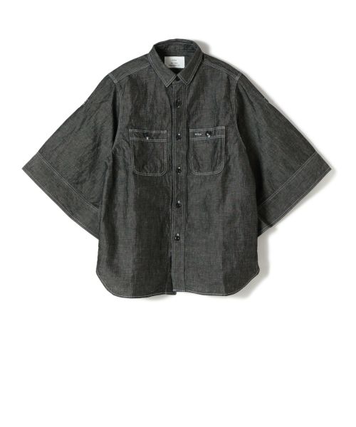 HYKE(ハイク)】 CHAMBRAY BELL-SLEEVE SHIRT｜PARIGOT ONLINE（パリゴ