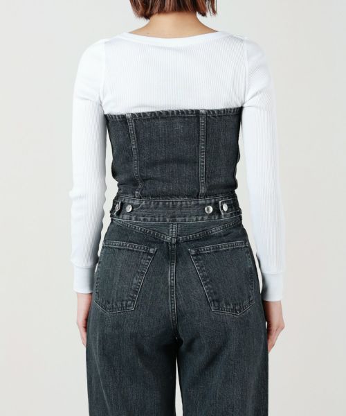 HYKE(ハイク)】 DENIM STRAPLESS TOP｜PARIGOT ONLINE（パリゴオンライン）