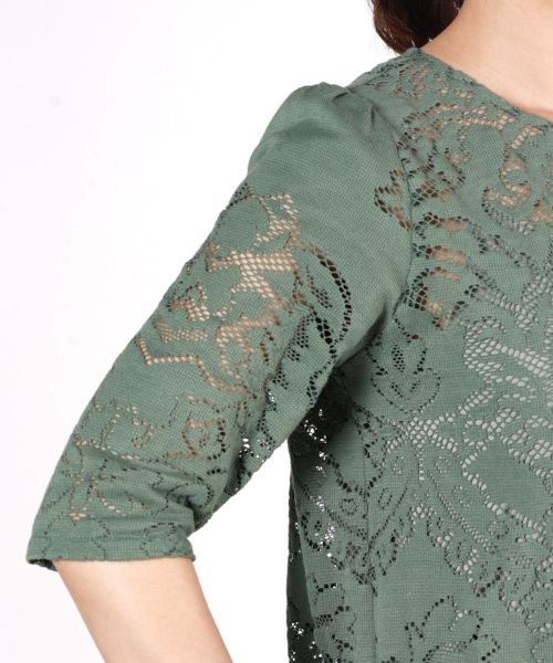 AMERI(アメリ)】PARIGOT別注 JACQUARD RUSSELL LACE DRESS