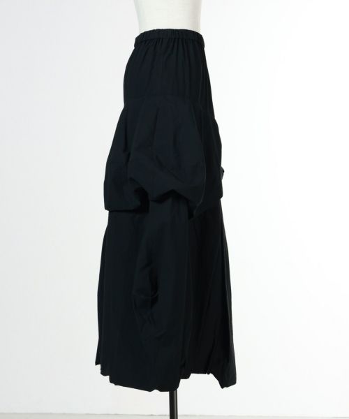 ENFOLD(エンフォルド)】 SOLID WAVE TUCK SKIRT｜PARIGOT ONLINE