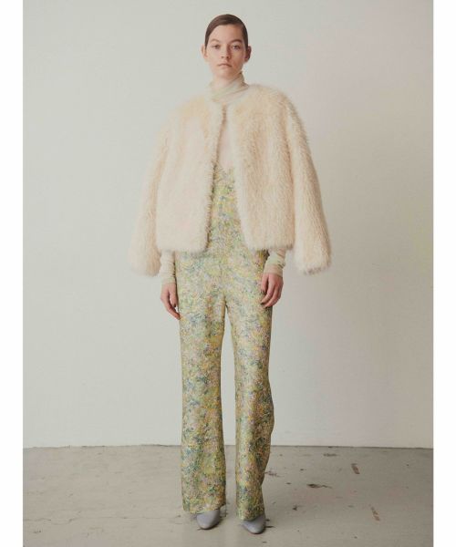 美品 near.nippon ニアーニッポン / フロントノットオールインワン near.nippon(ニアーニッポン)】手捺染ぼかし柄オールインワン