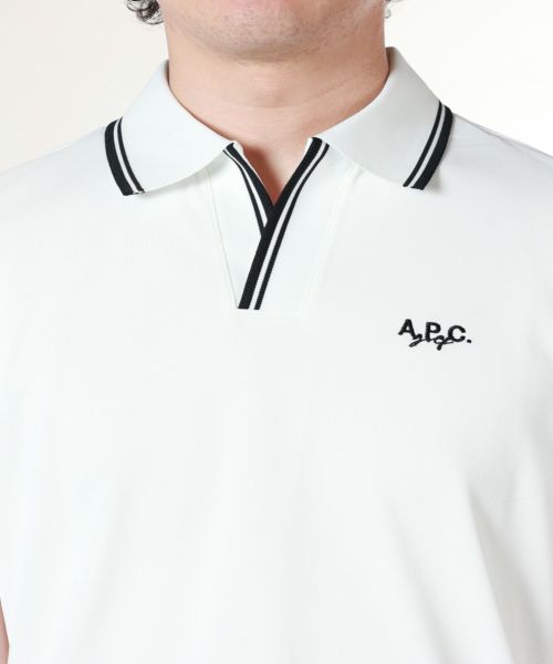 APC ゴルフポロシャツ A.P.C. GOLF(アーペーセーゴルフ)】 袖ラインポロシャツ