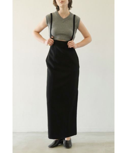 CLANE(クラネ)】 SUSPENDER HIGH WAIST SKIRT｜PARIGOT ONLINE（パリゴ ...