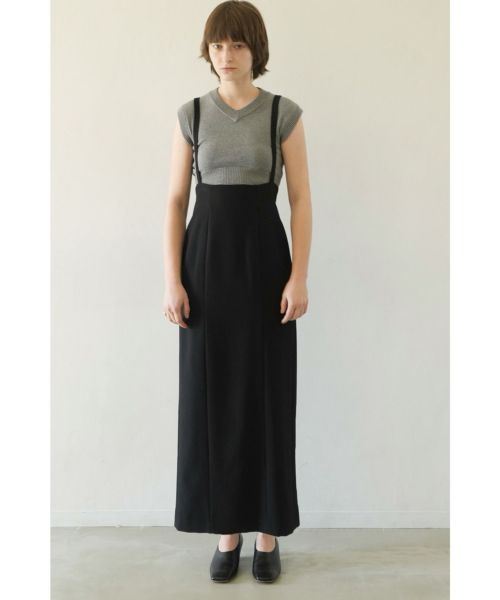 【CLANE(クラネ)】 SUSPENDER HIGH WAIST SKIRT