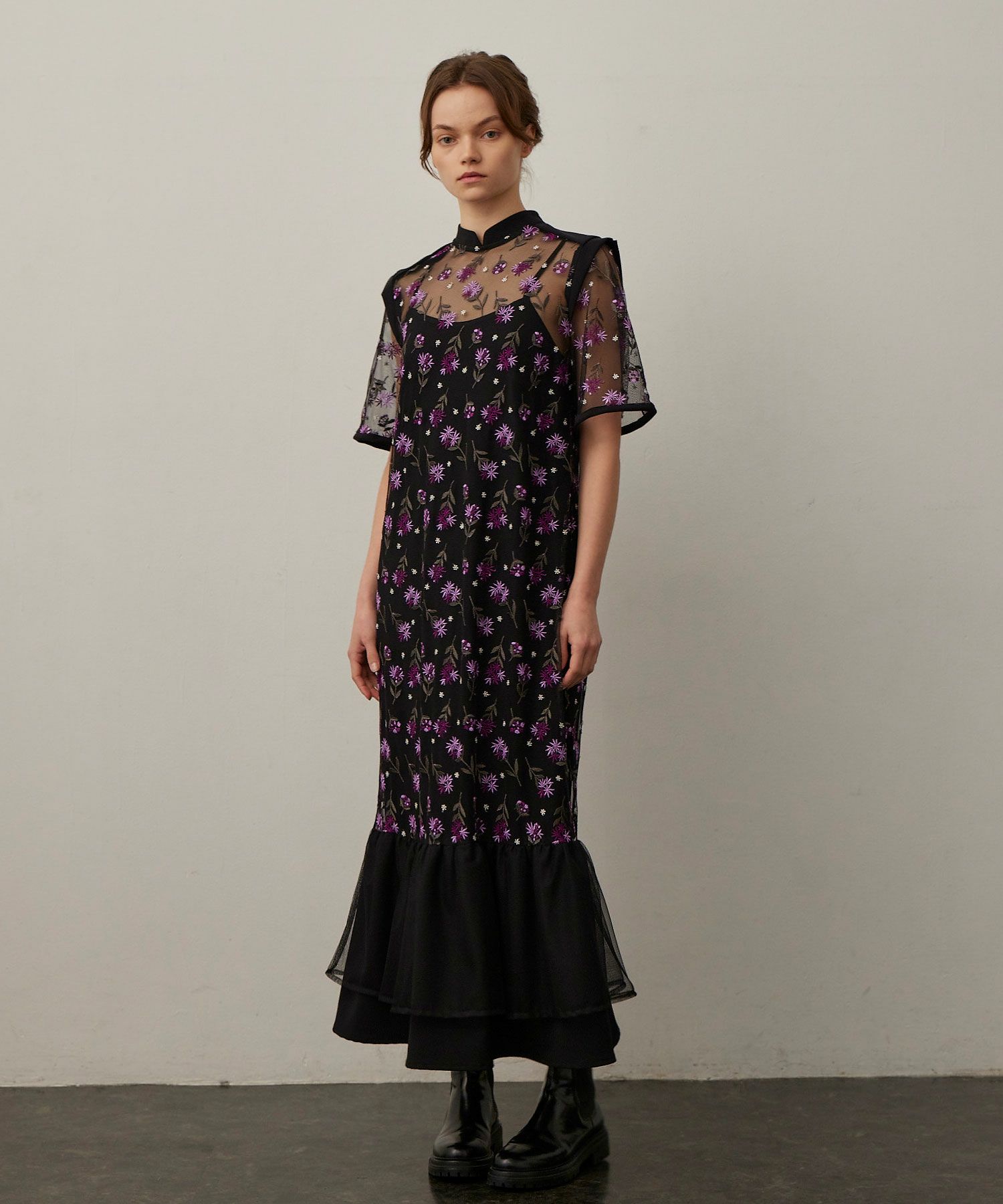 LOKITHO(ロキト)】 FLOWER EMB. DRESS｜PARIGOT ONLINE（パリゴ 