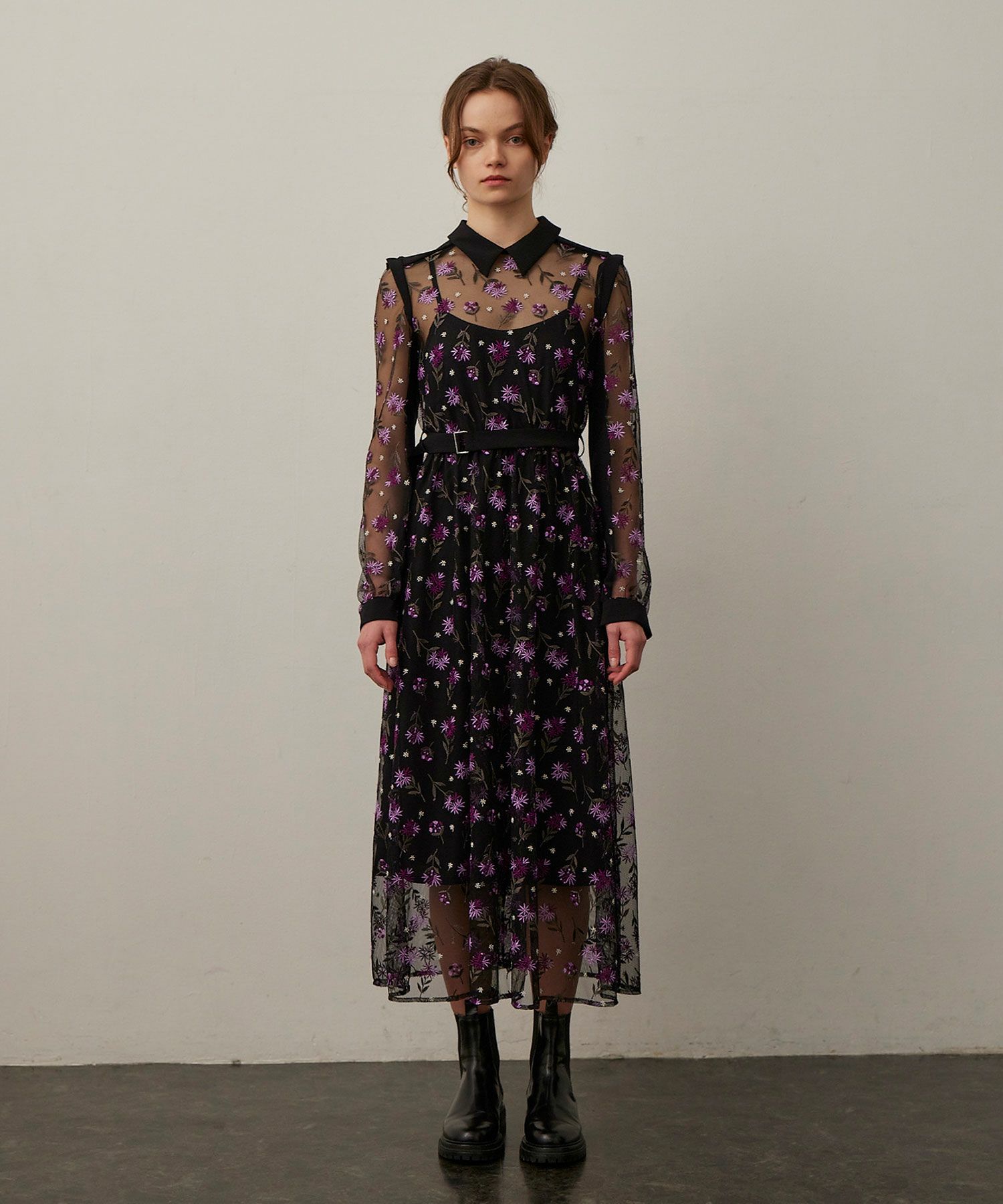 LOKITHO(ロキト)】 FLOWER EMB. LONG DRESS｜PARIGOT ONLINE（パリゴ  