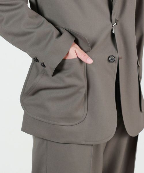 MARKAWARE(マーカウェア)】STEVENS JACKET - 2/72 ORGANIC WOOL MARKAWARE(マーカウェア)】STEVENS JACKET - 2/72 ORGANIC WOOL