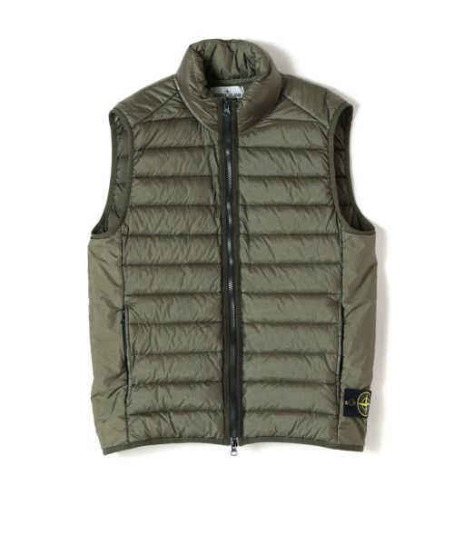 STONE ISLAND(ストーンアイランド)】GARMENT DYED MICRO YARN DOWN VEST ｜ ナイロンダウンベスト｜PARIGOT  ONLINE（パリゴオンライン）