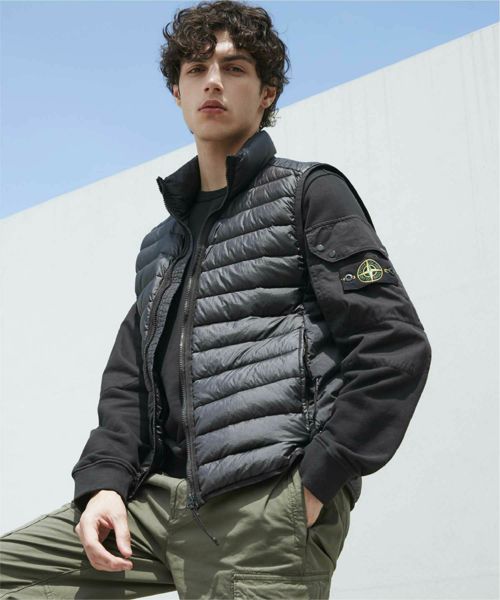 STONE ISLAND(ストーンアイランド)】*GARMENT DYED MICRO YARN DOWN VEST ｜ ナイロンダウンベスト｜PARIGOT  ONLINE（パリゴオンライン）