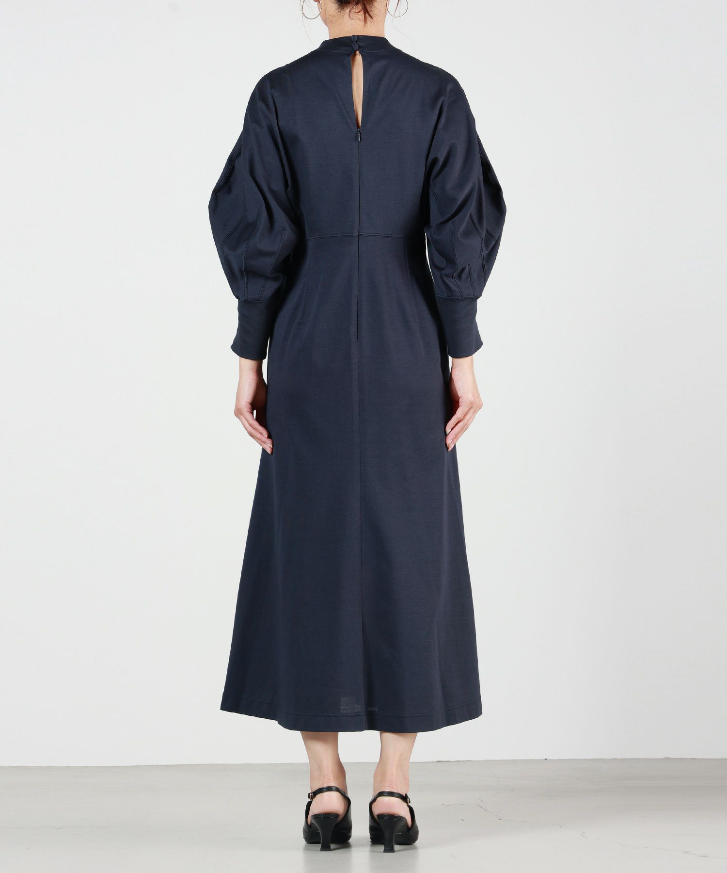 Mame Kurogouchi(マメ クロゴウチ)】 Cotton Jersey Flared Dress