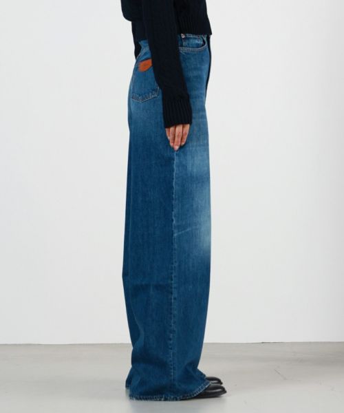 Chloe(クロエ)】 デニム製ワイドレッグジーンズ｜PARIGOT ONLINE