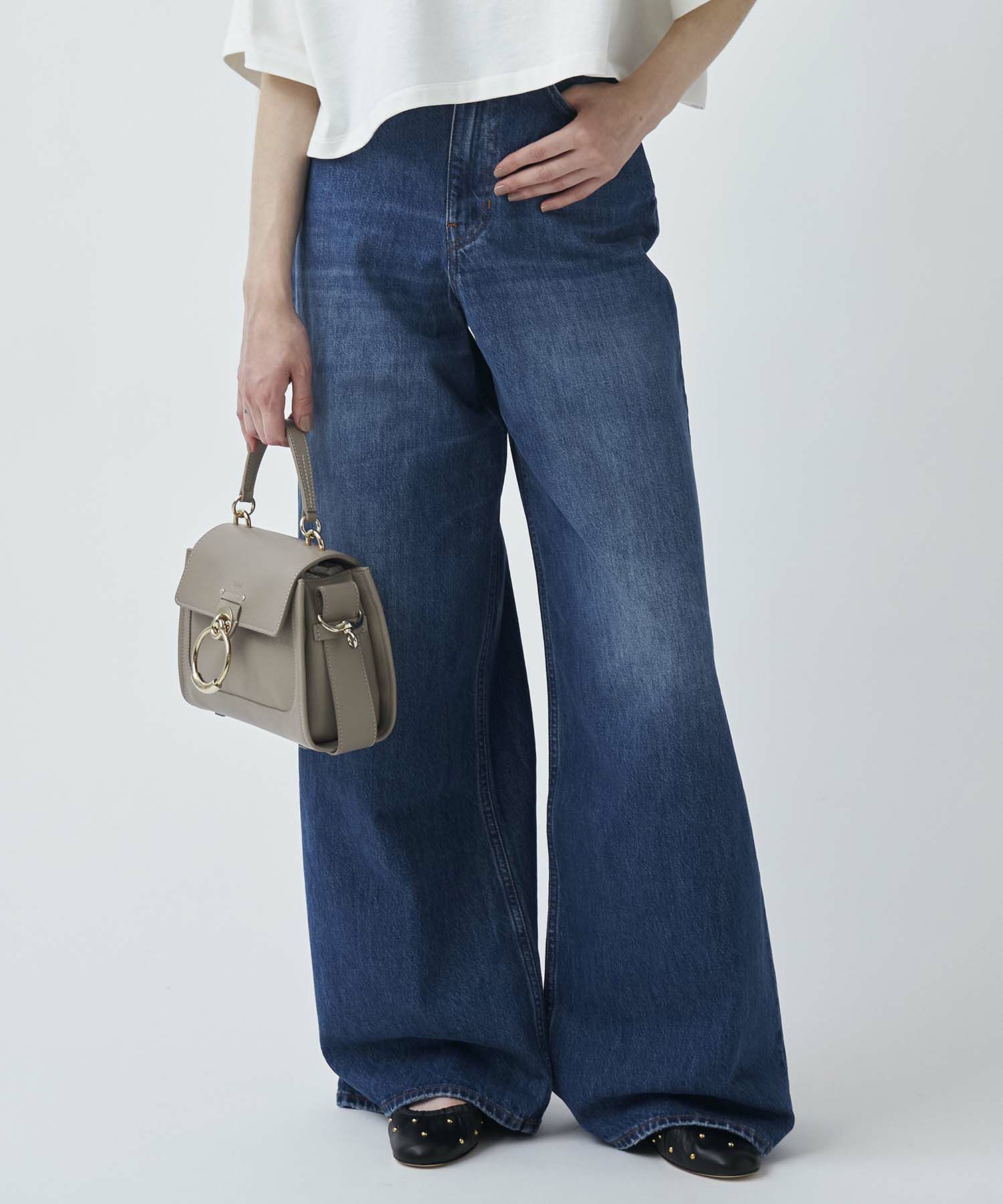 Chloe(クロエ)】 デニム製ワイドレッグジーンズ｜PARIGOT ONLINE  