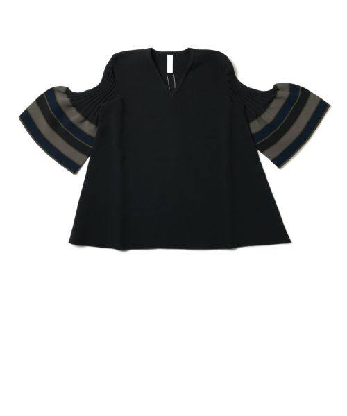 CFCL(シーエフシーエル)】 POTTERY SHORT BELL SLEEVE FLARE TOP