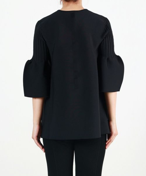 CFCL(シーエフシーエル)】 POTTERY SHORT BELL SLEEVE FLARE TOP