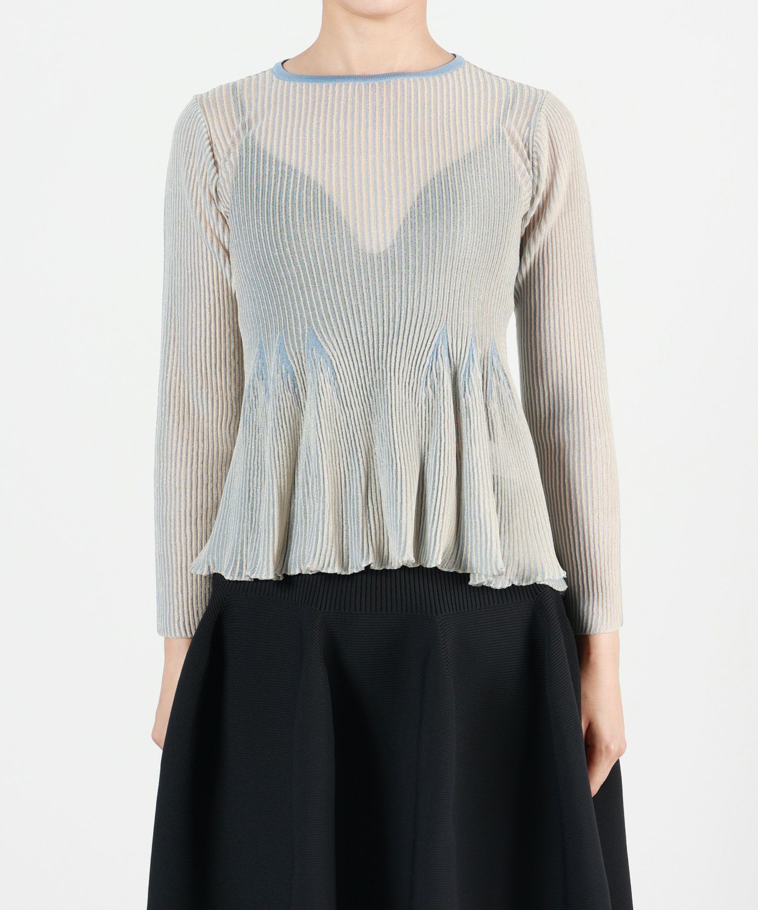CFCL(シーエフシーエル)】 HYPHA LUCENT LONG SLEEVE FLARE TOP 