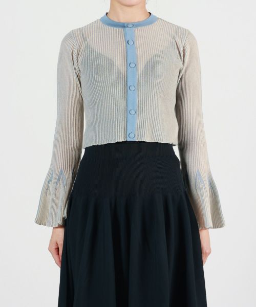 CFCL HYPHA LUCENT BELL SLEEVE カーディガン HYPHA LUCENT BELL SLEEVE
