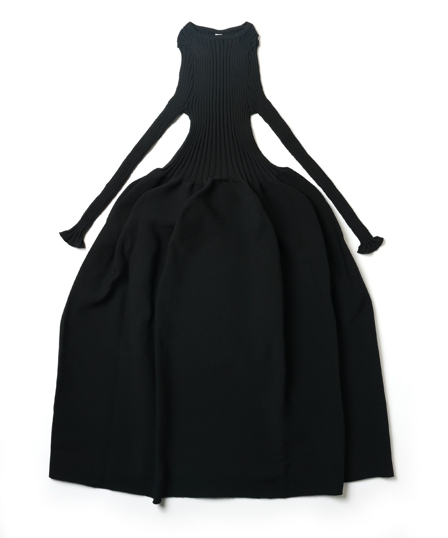 希少✨CFCL 抱えれ POTTERY DRESS ワンピース 長袖 リブニット L