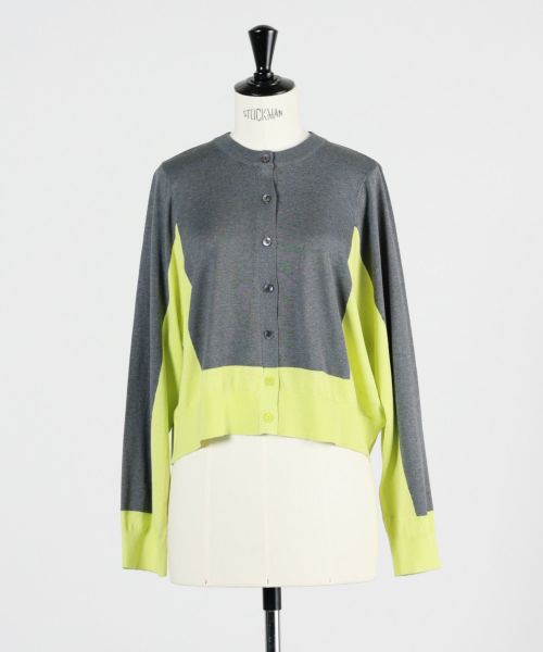 ENFOLD(エンフォルド)】 COLOR-BLOCK CARDIGAN｜PARIGOT ONLINE