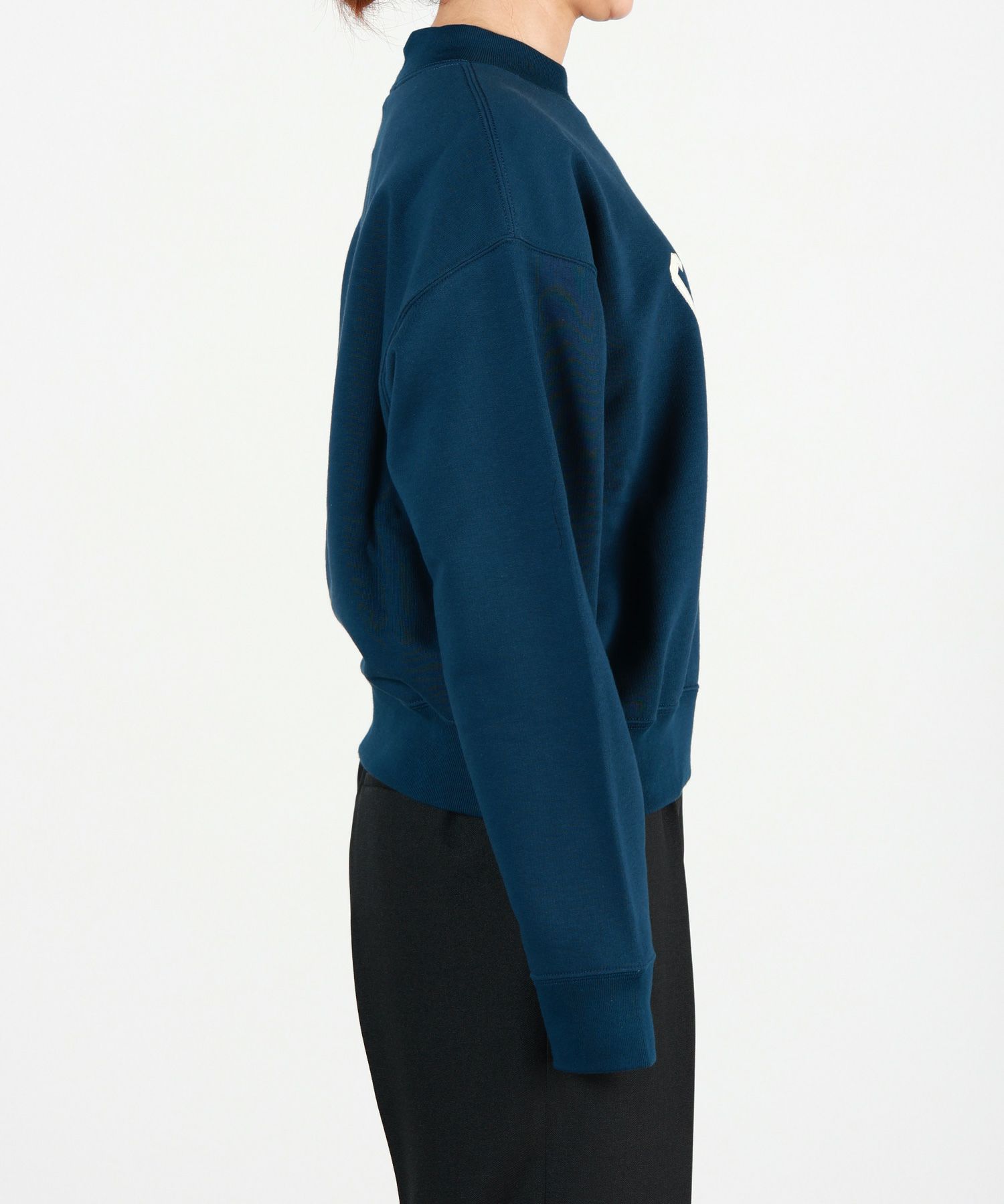 Chloe(クロエ)】 コットンフリース製モックネック ロゴジャンパー