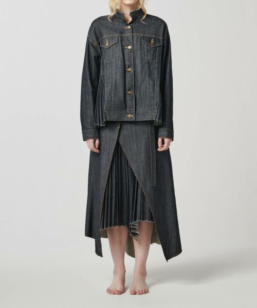 JAPAN DENIM×EZUMI サイドプリーツデニムジャケット SIDE PLEATS JACKET | 日本発こだわりを極めた デニムブランド