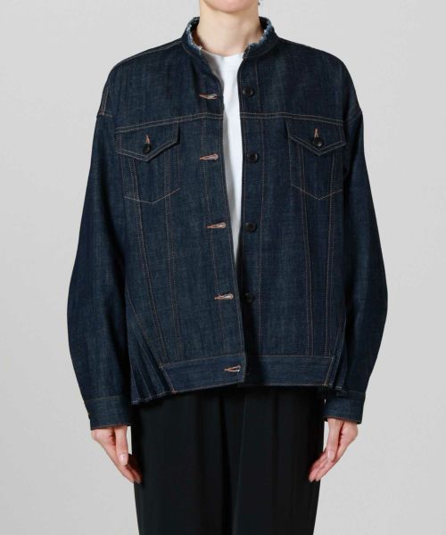 JAPAN DENIM(ジャパンデニム)】EZUMI _SIDE PLEATS DENIM JACKET