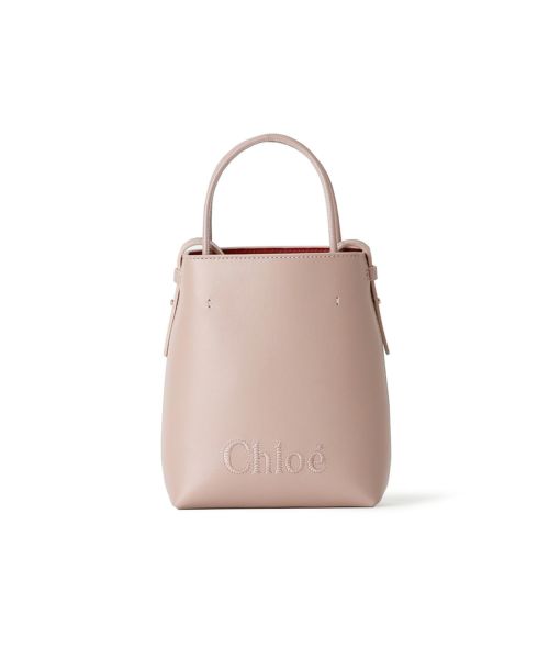 関税込☆Chloe レザー製 Chloe Sense マイクロトートバッグ Chloe(クロエ)】 レザー製CHLOE SENSEマイクロトートバッグ