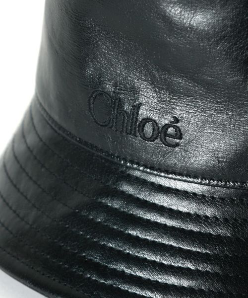 VIPsale☆Chloe シャイニーレザー バケットハット【関税込】 Chloe(クロエ)】 シャイニーレザー製バケットハット｜PARIGOT