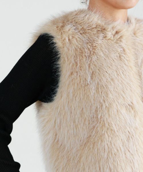 HERNO(ヘルノ)】FULLNESS FAUX FUR ベスト｜PARIGOT ONLINE
