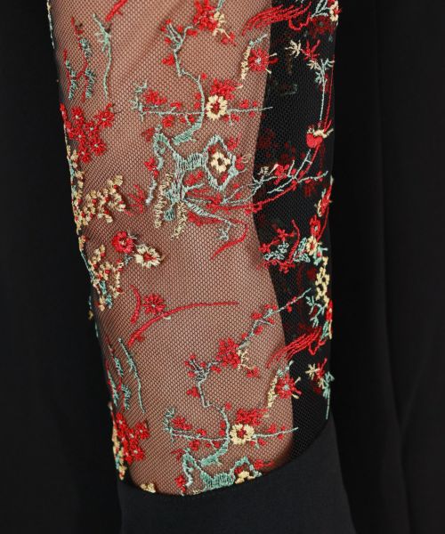 Mame Kurogouchi(マメ クロゴウチ)】 Acetate Polyester Floral Mame Kurogouchi(マメ クロゴウチ)】 Acetate Polyester Floral