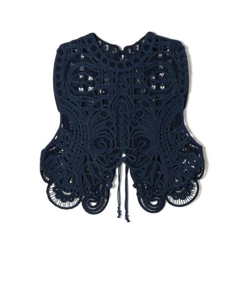 Mame Kurogouchi(マメ クロゴウチ)】 Cord Embroidery Vest｜PARIGOT ONLINE（パリゴオンライン）