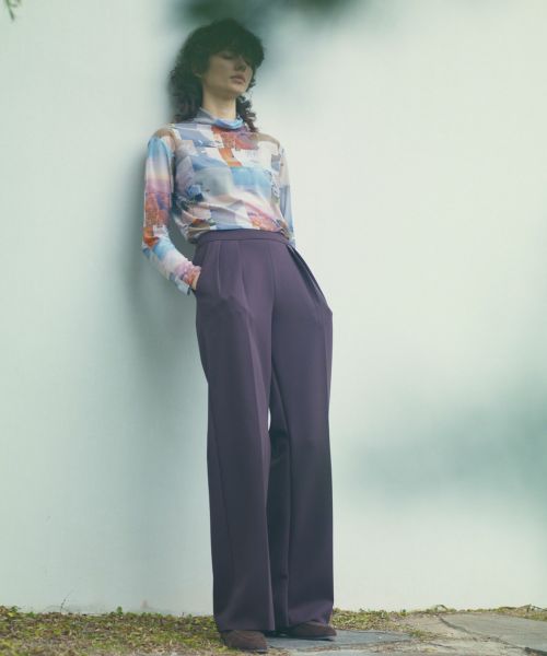 PHEENY Amunzen pants NAVY サイズ2 25SS】PHEENY Amunzen high waist tapered pants 