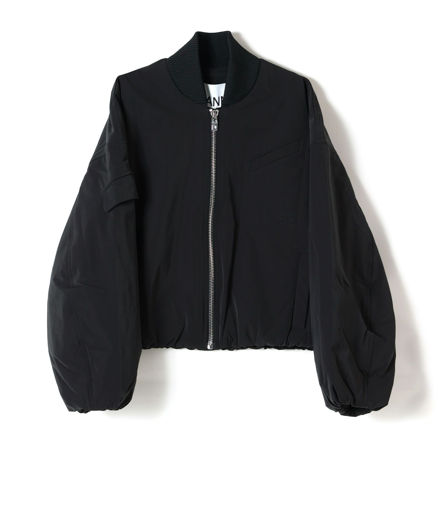 GANNI(ガニー)】Light Twill Oversized Short Bomber Jacket｜PARIGOT 
