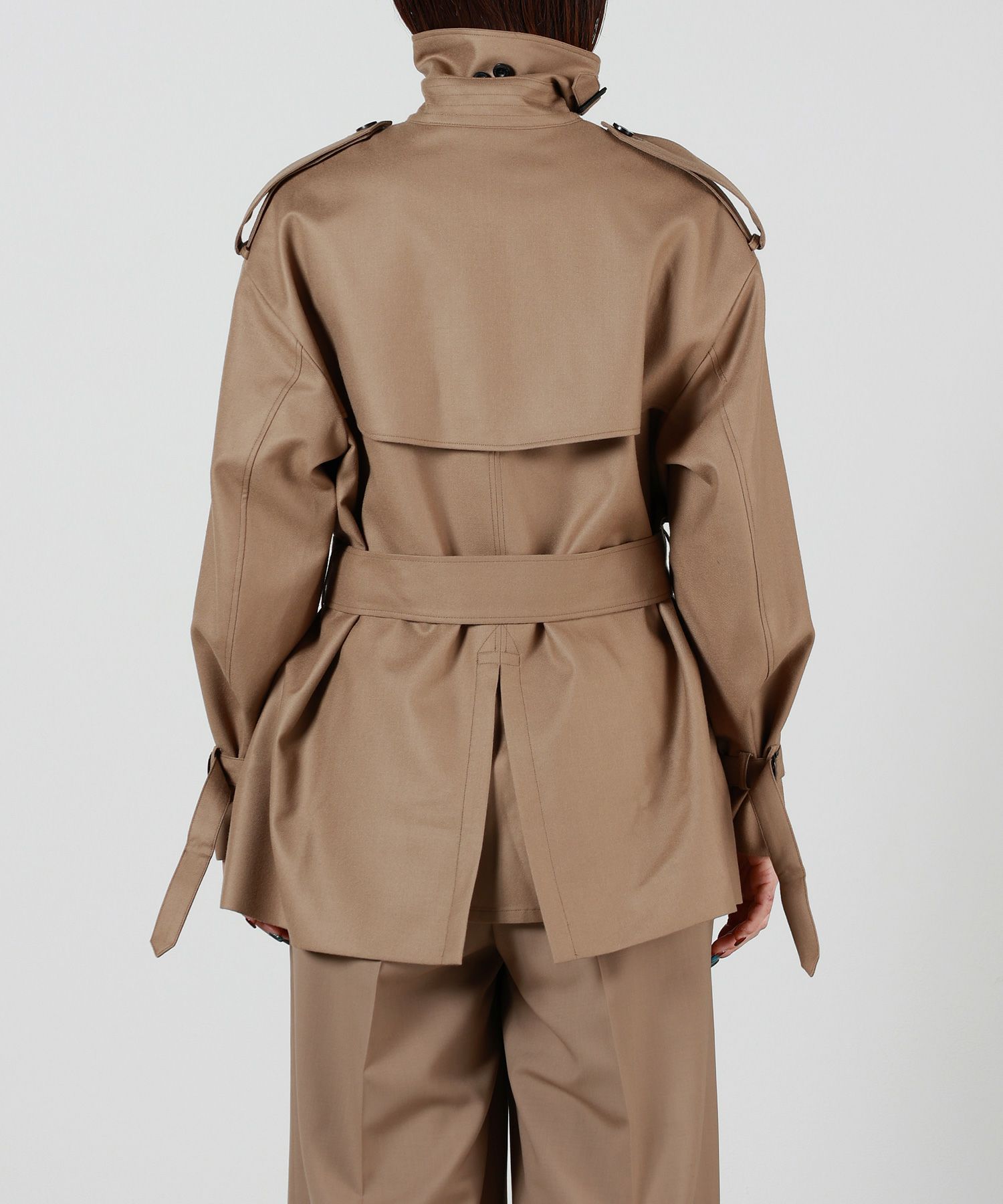 HYKE(ハイク)】FLANNEL SHORT TRENCH COAT｜PARIGOT ONLINE（パリゴ 