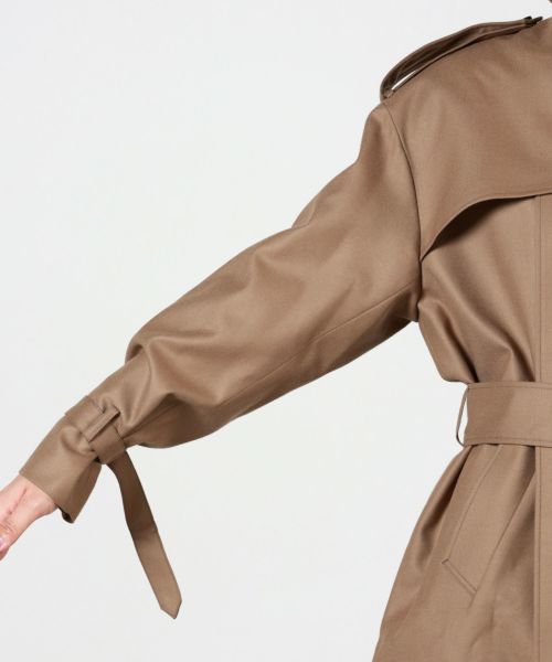 HYKE(ハイク)】FLANNEL SHORT TRENCH COAT｜PARIGOT ONLINE