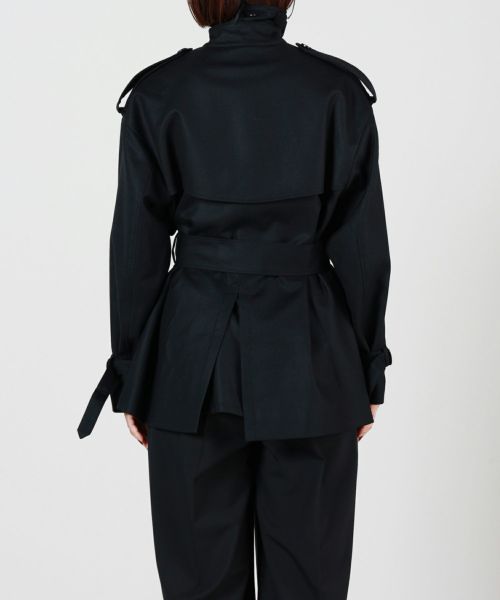 HYKE(ハイク)】FLANNEL SHORT TRENCH COAT｜PARIGOT ONLINE