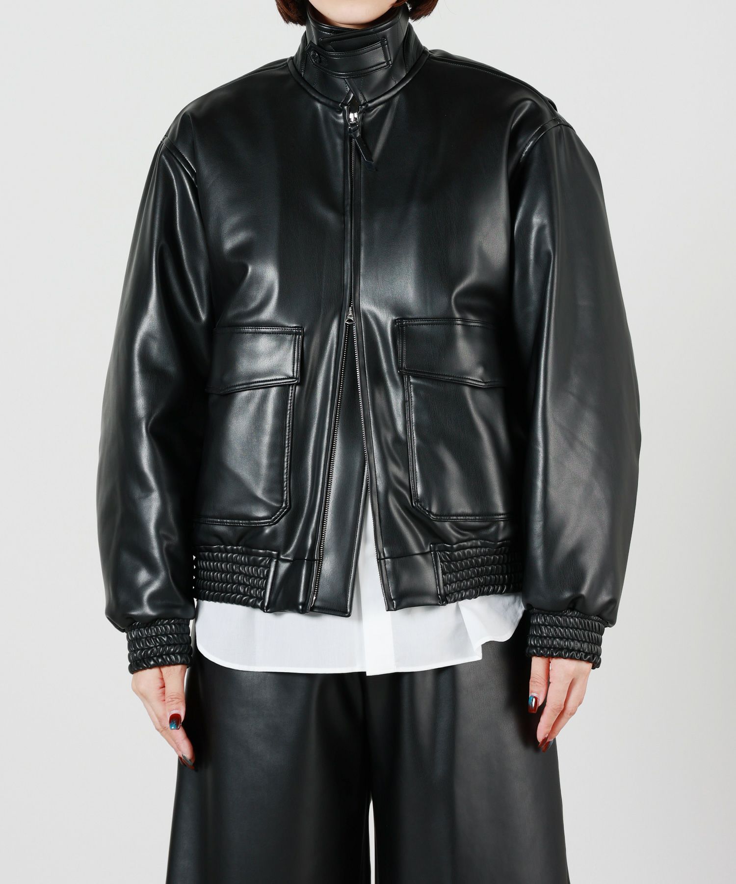 HYKE(ハイク)】ECO-LEATHER JACKET｜PARIGOT ONLINE（パリゴオンライン） 